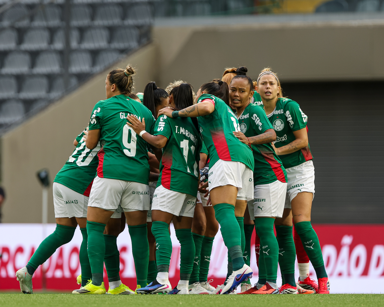 Palmeiras é vice-líder do Brasileirão Feminino e defende dois títulos nacionais
