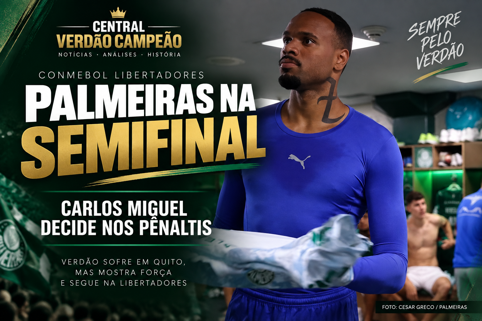 Palmeiras elimina a LDU nos pênaltis com duas defesas de Carlos Miguel e vai à semifinal da Libertadores