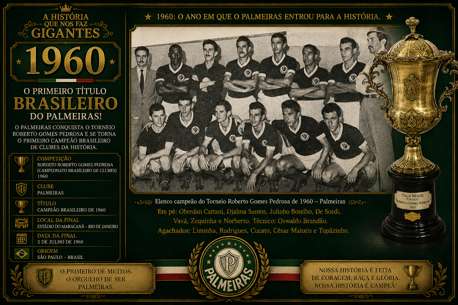 História do Palmeiras — 1960 a 1973
