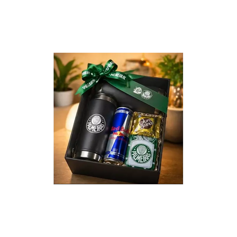 Kit Presente Palmeiras com Copo e Carteira
